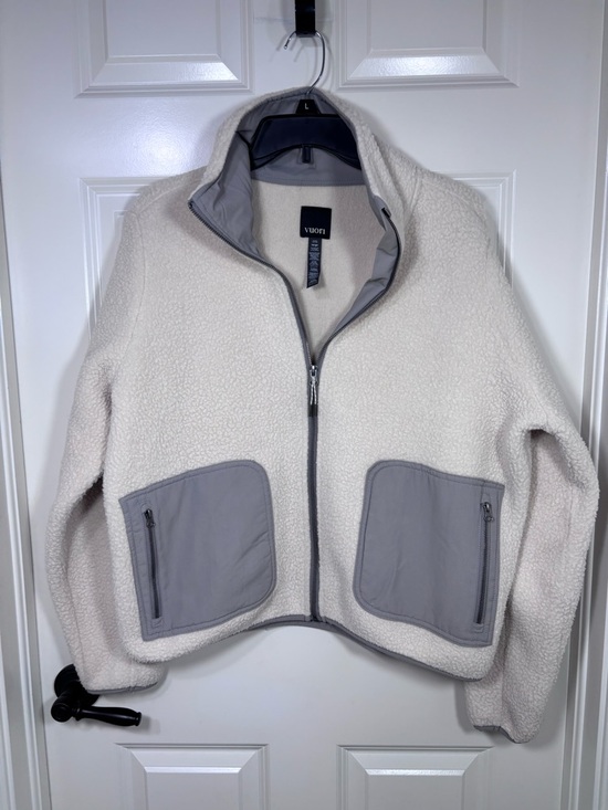 Vuori Jackets & Blazers - Vuori Alpine Sherpa Jacket Women’s L Cream Gray